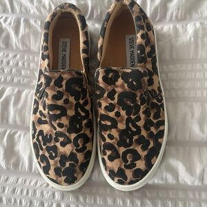 Steve Madden Leopard Print Slip-On Shoes